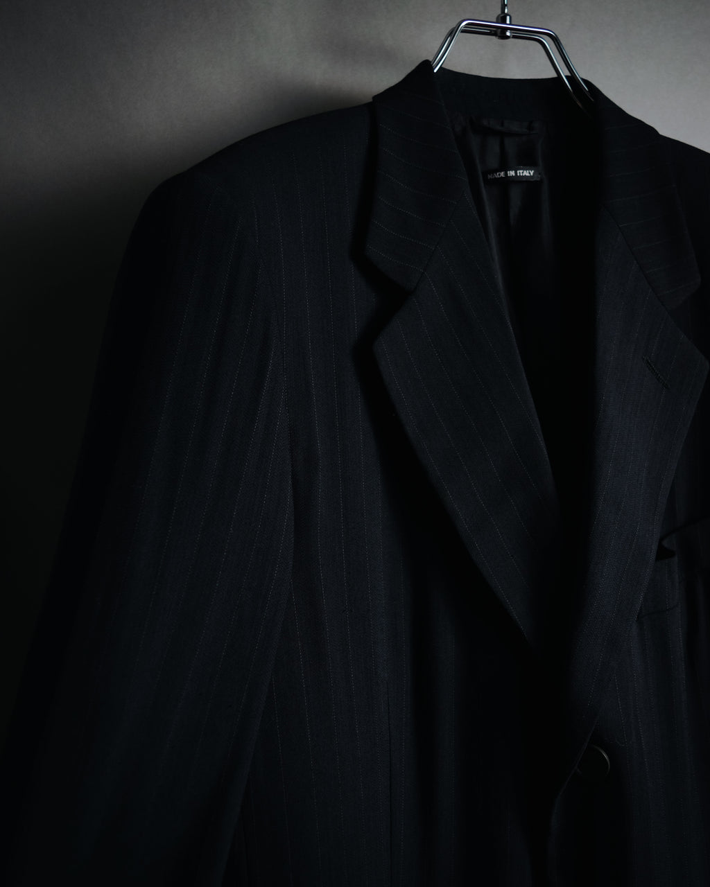 "GIORGIO ARMANI" 90’s pinstripe soft-tailored suit set