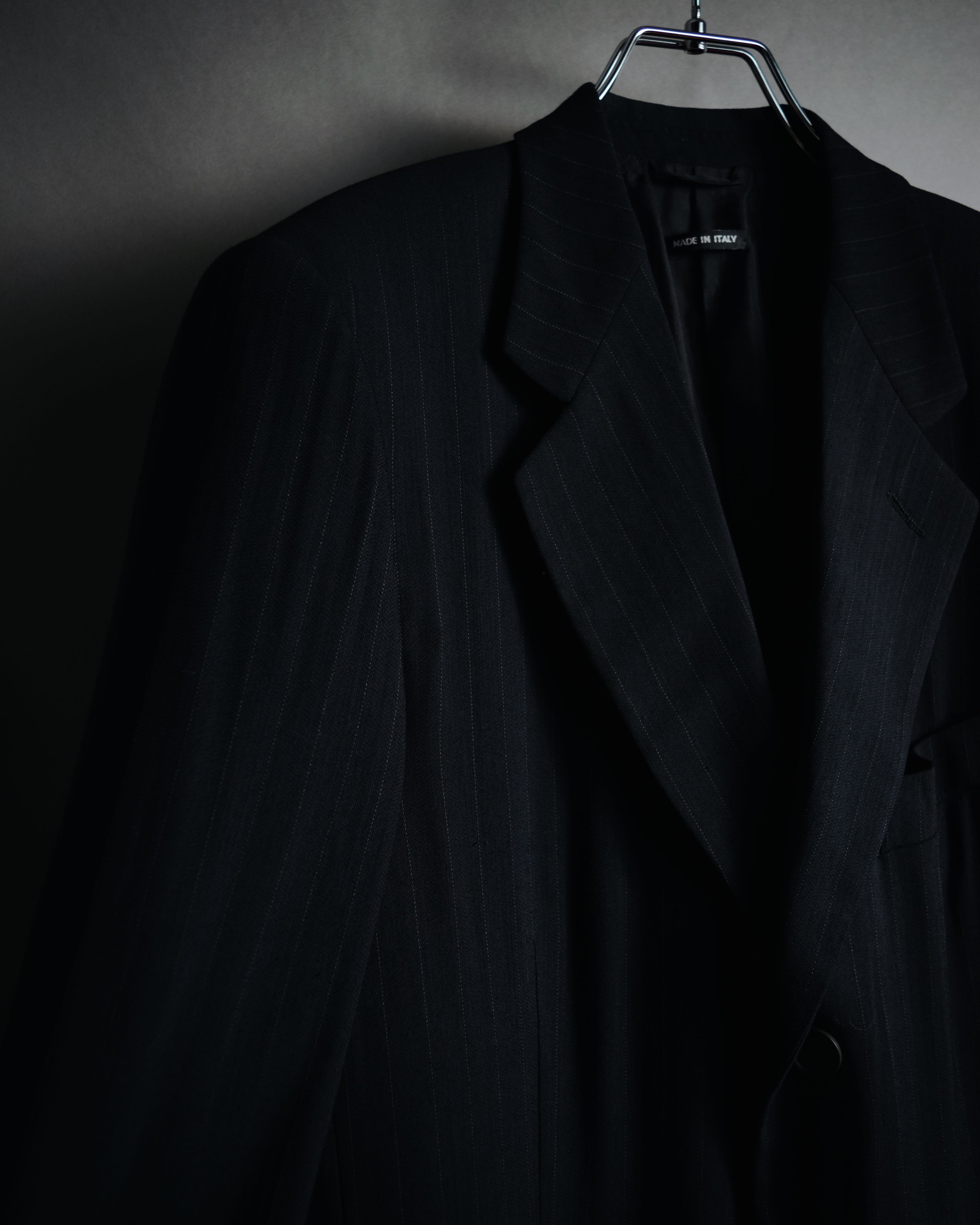 "GIORGIO ARMANI" 90’s pinstripe soft-tailored suit set