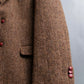 "HARRIS TWEED" Oversized herringbone tailored jacket