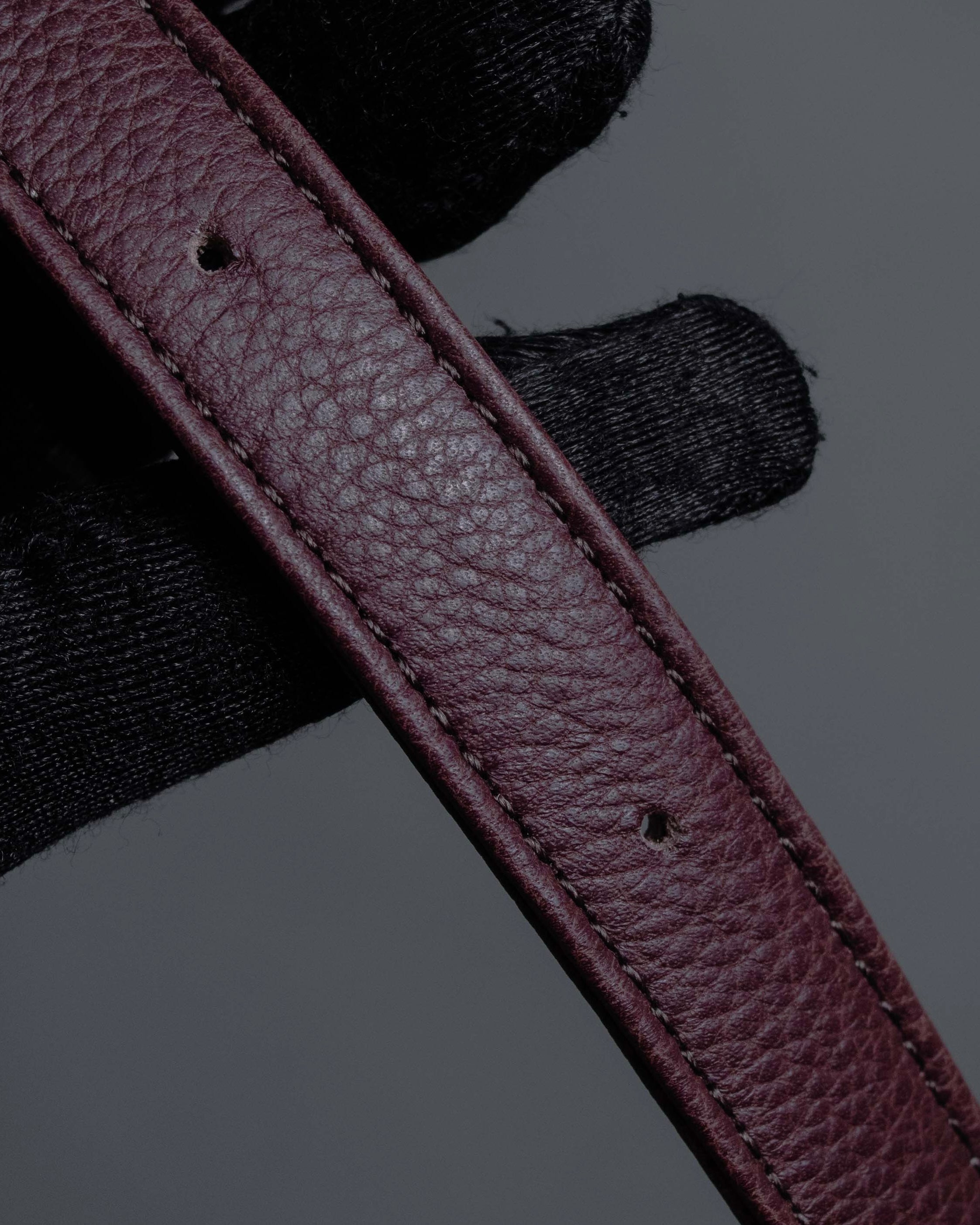 "YVES SAINT LAURENT" Diamond trim design 2way leather handle bag