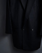 "BALENCIAGA" Chalk stripe pattern long silhouette set up