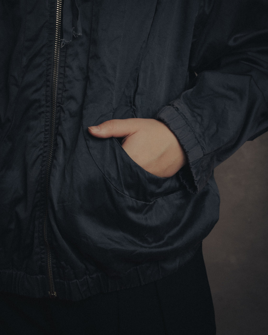 –SPECIAL– “Maison Martin Margiela” 2000’s 6 pockets garment dyed bomber jacket