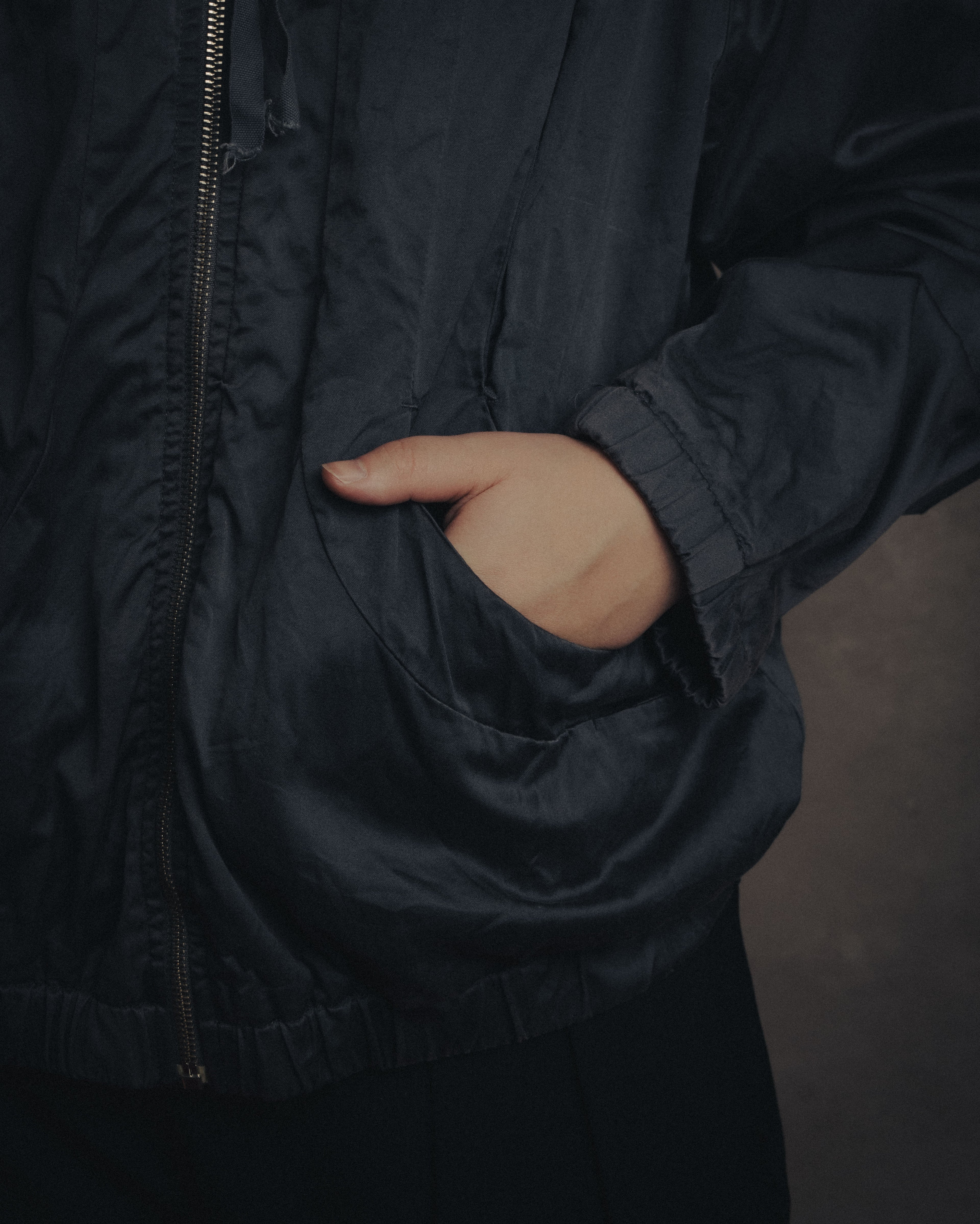 –SPECIAL– “Maison Martin Margiela” 2000’s 6 pockets garment dyed bomber jacket