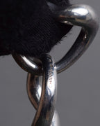 "CHANEL" 90's Organic twist design double ring