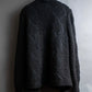 "YVES SAINT LAURENT" Ribbon design stand collar low gauge cardigan