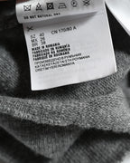 MIU MIU
/ Back Logo Cut Off Short Knit Sweater Gray