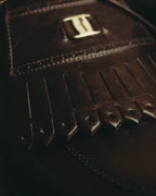 "Salvatore Ferragamo" 90's-00's Kiltie fringe leather derby shoes