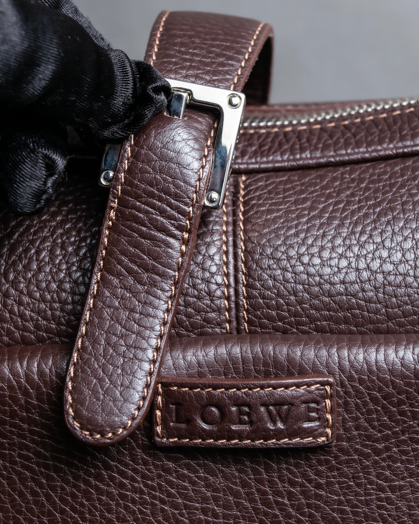 "LOEWE" Senda Brown Leather Handbag