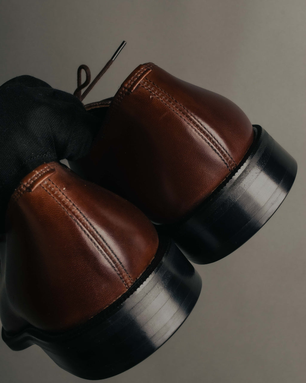 "BURBERRY LONDON" 00's-10's Sleek leather lace-up derby shoes