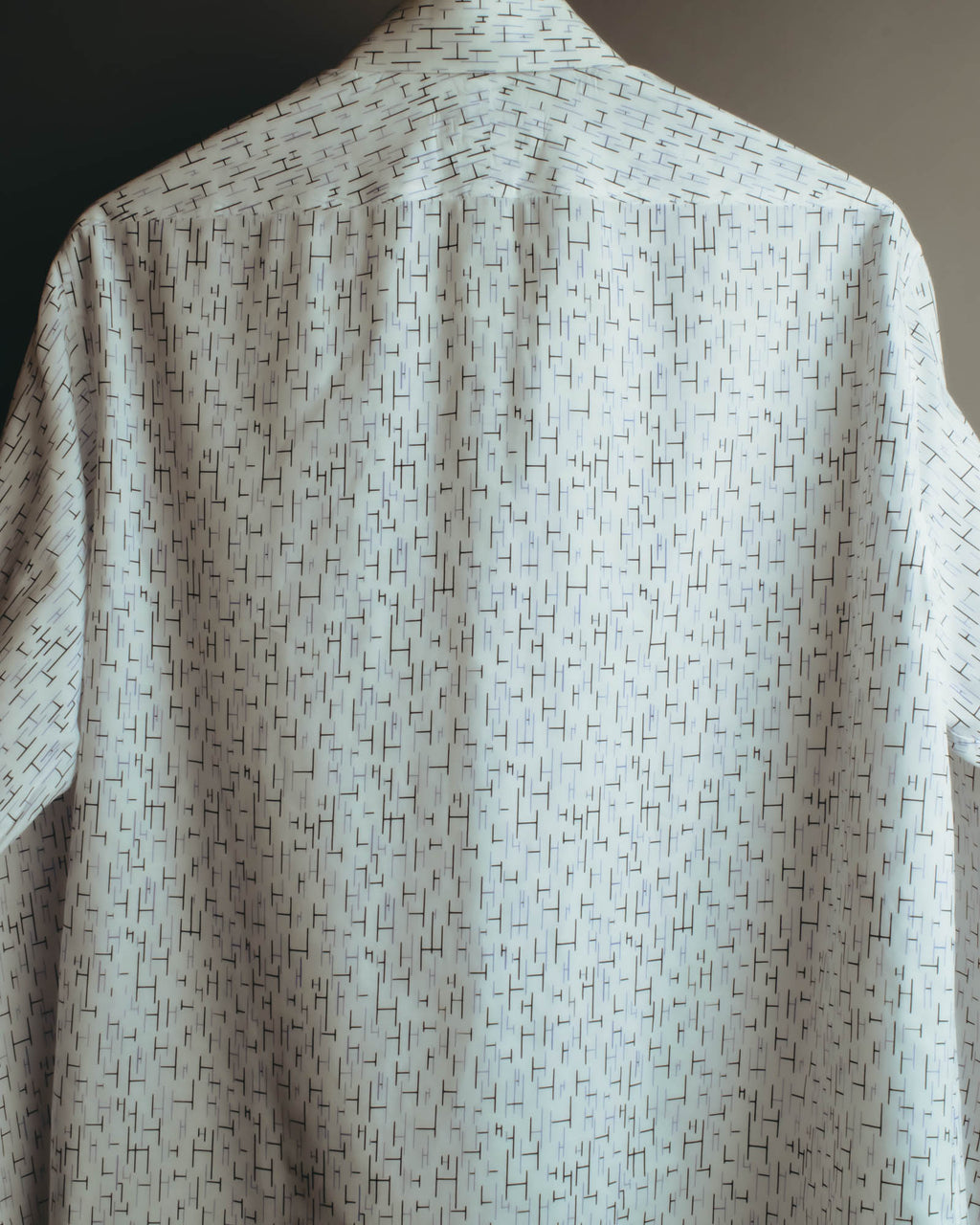 "Hermès" 00's-10's Monogram print cotton long sleeve shirt