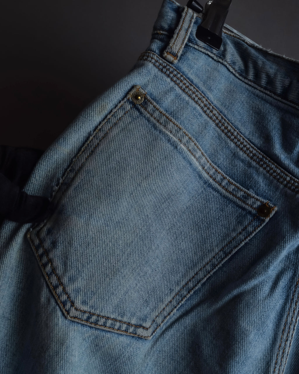 "JEAN PAUL GAULTIER JEANS" Beautiful fade button fly straight denim