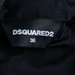 "DSQUARED2" Fly front ruffle design back fastening blouse