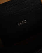 -SPECIAL- “GUCCI” 90’s bamboo handle suede half moon bag