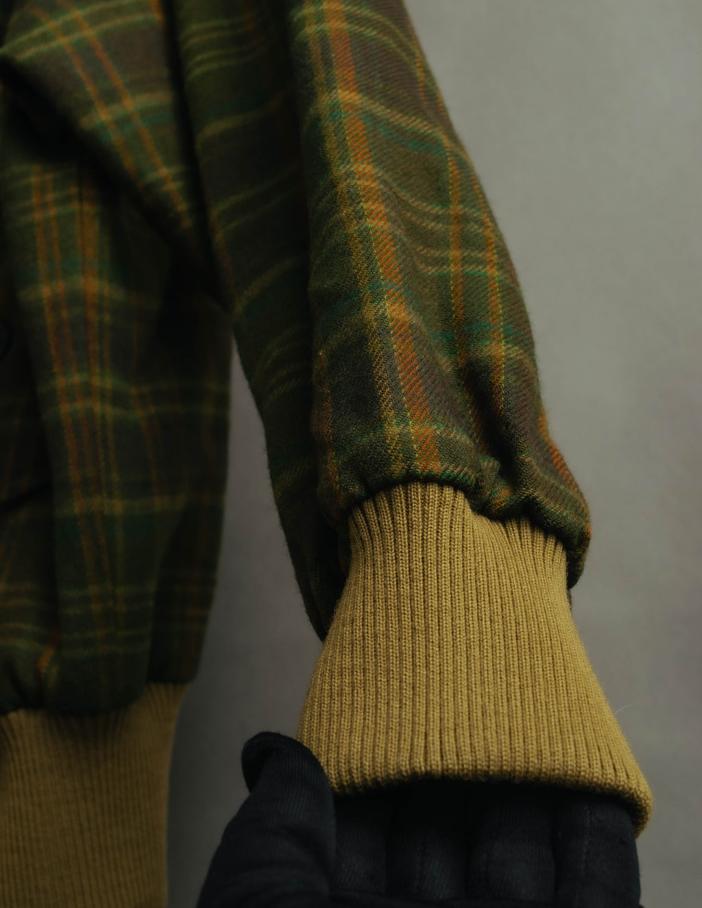 "Christian Dior" 80's-90's Wool plaid blouson and trousers set