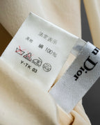 "Christian Dior" 100% silk emblem engraved cleric shirt