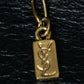 “Yves Saint Laurent” Antique processed gold chain necklace