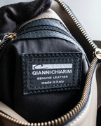 "GIANNI CHIARINI" High quality leather 2way shoulder bag