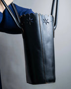 "tricot COMME des GARCONS" Floral pattern punching design tote bag