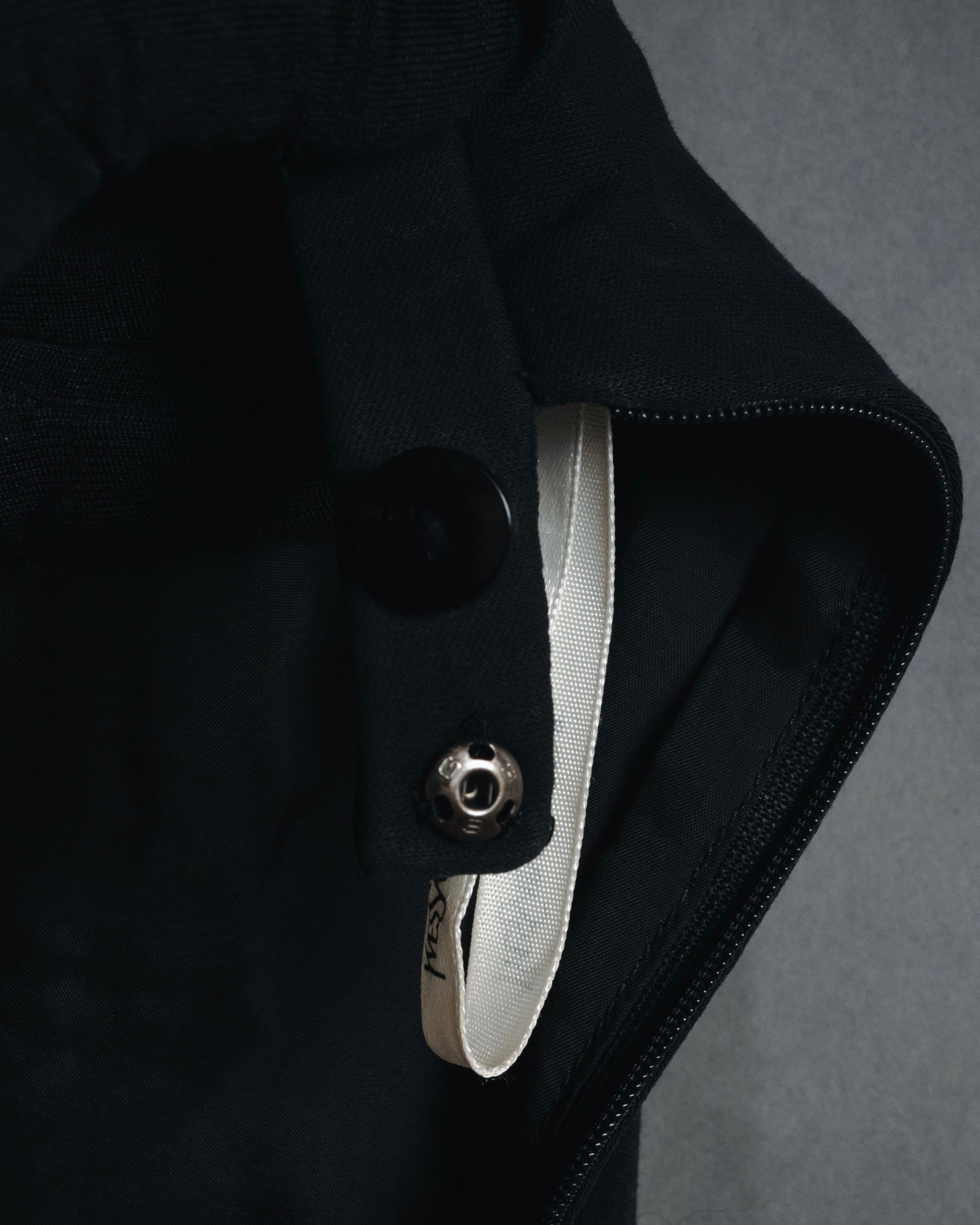 "YVES SAINT LAURENT" Elegant draped tailored slacks