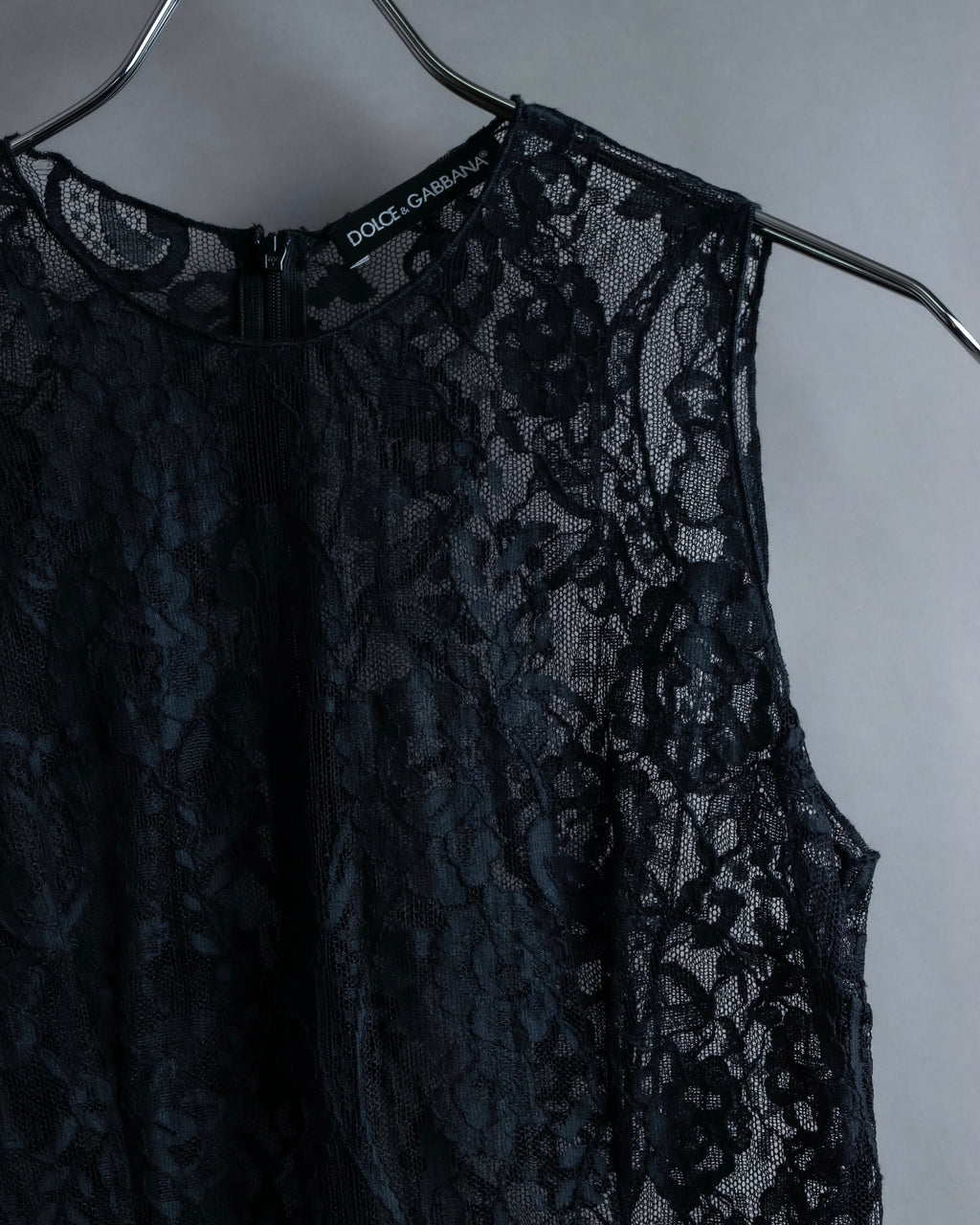 "D&amp;G" Botanical pattern lace shift dress