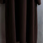 "BURBERRYS" Fly front deep brown soutien collar super long coat