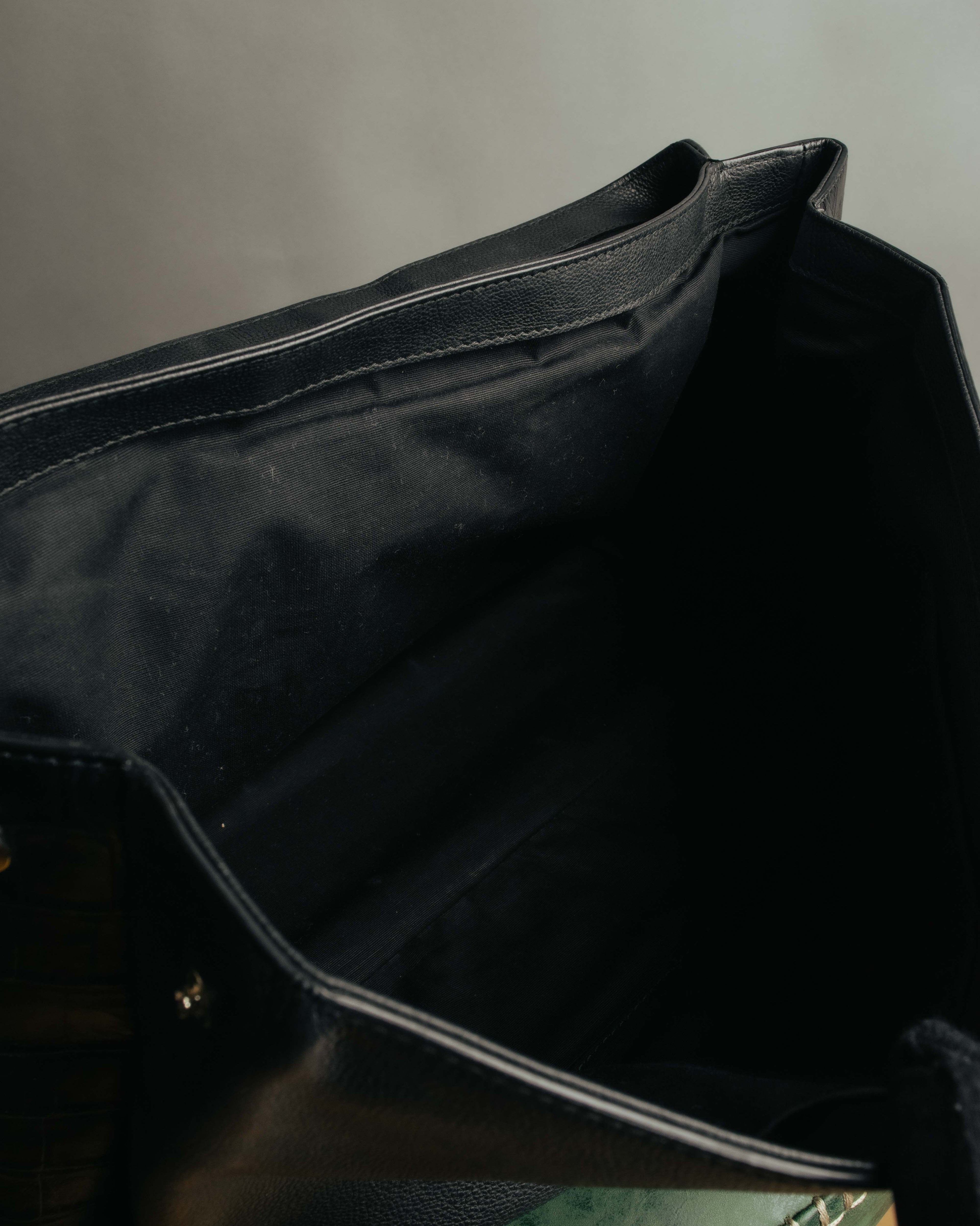 -SPECIAL- “BALENCIAGA” 2013-17 Le dix mixed leather shoulder bag