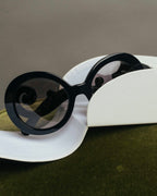 "PRADA" 10's Sculptural baroque sunglasses