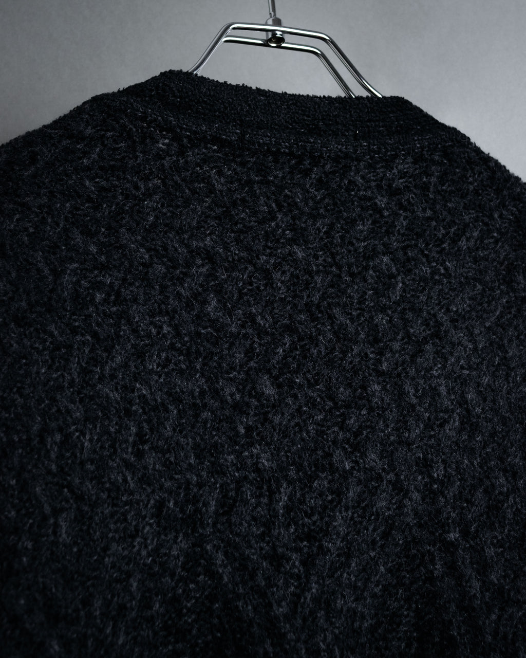 “Yves Saint Laurent” 90’s Textured diamond pattern cardigan