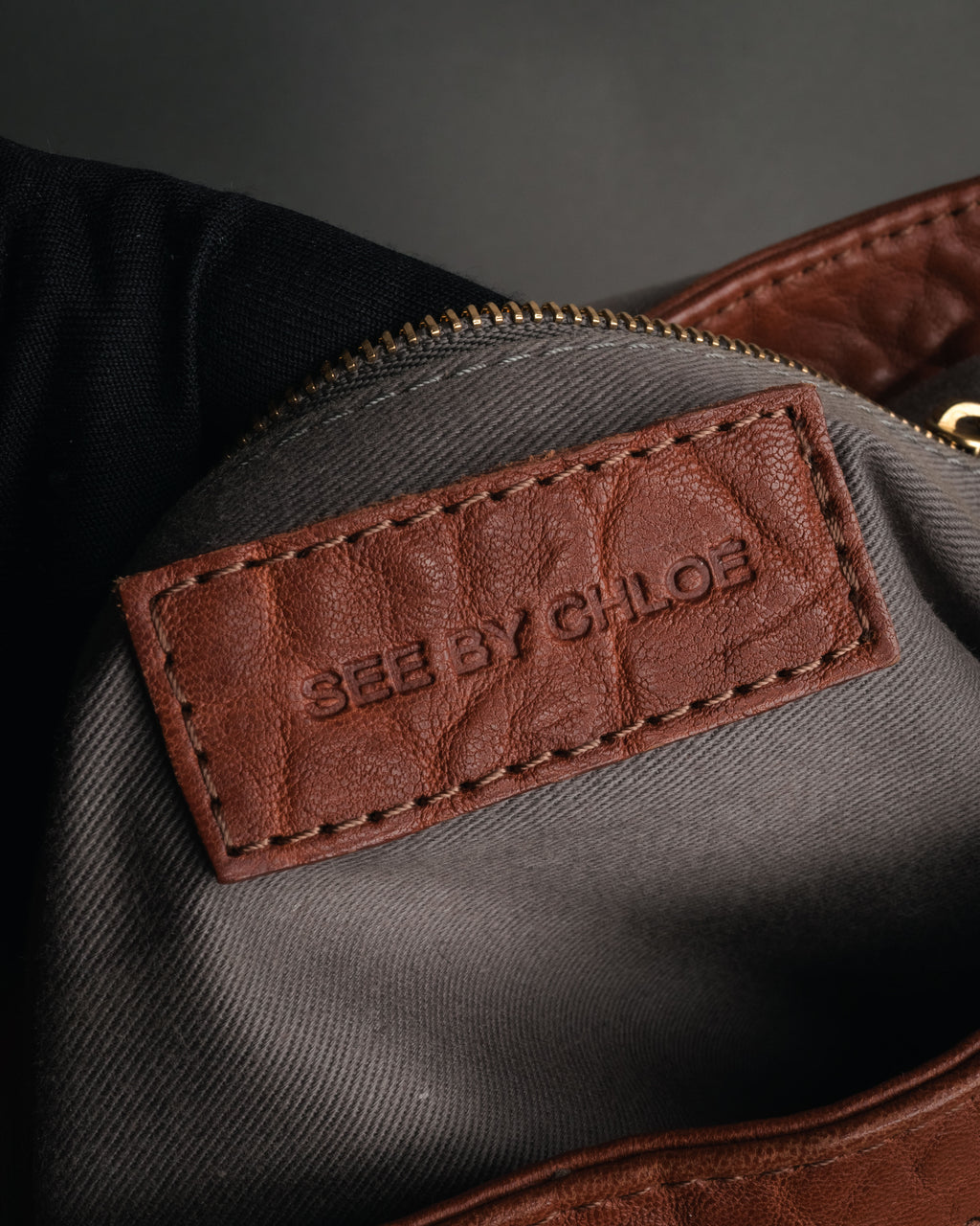“See By Chloé” 2010’s soft grained leather shoulder bag
