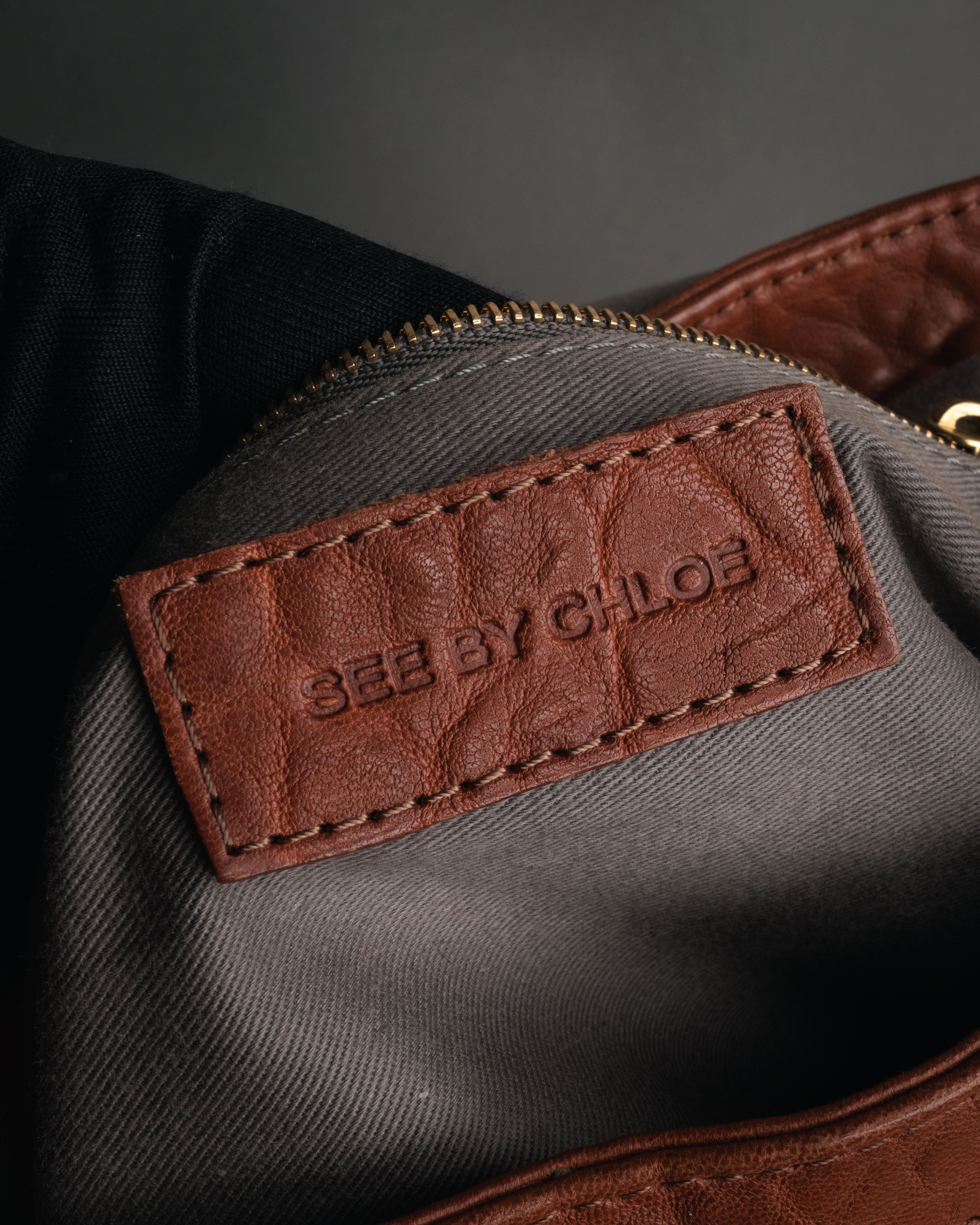 “See By Chloé” 2010’s soft grained leather shoulder bag
