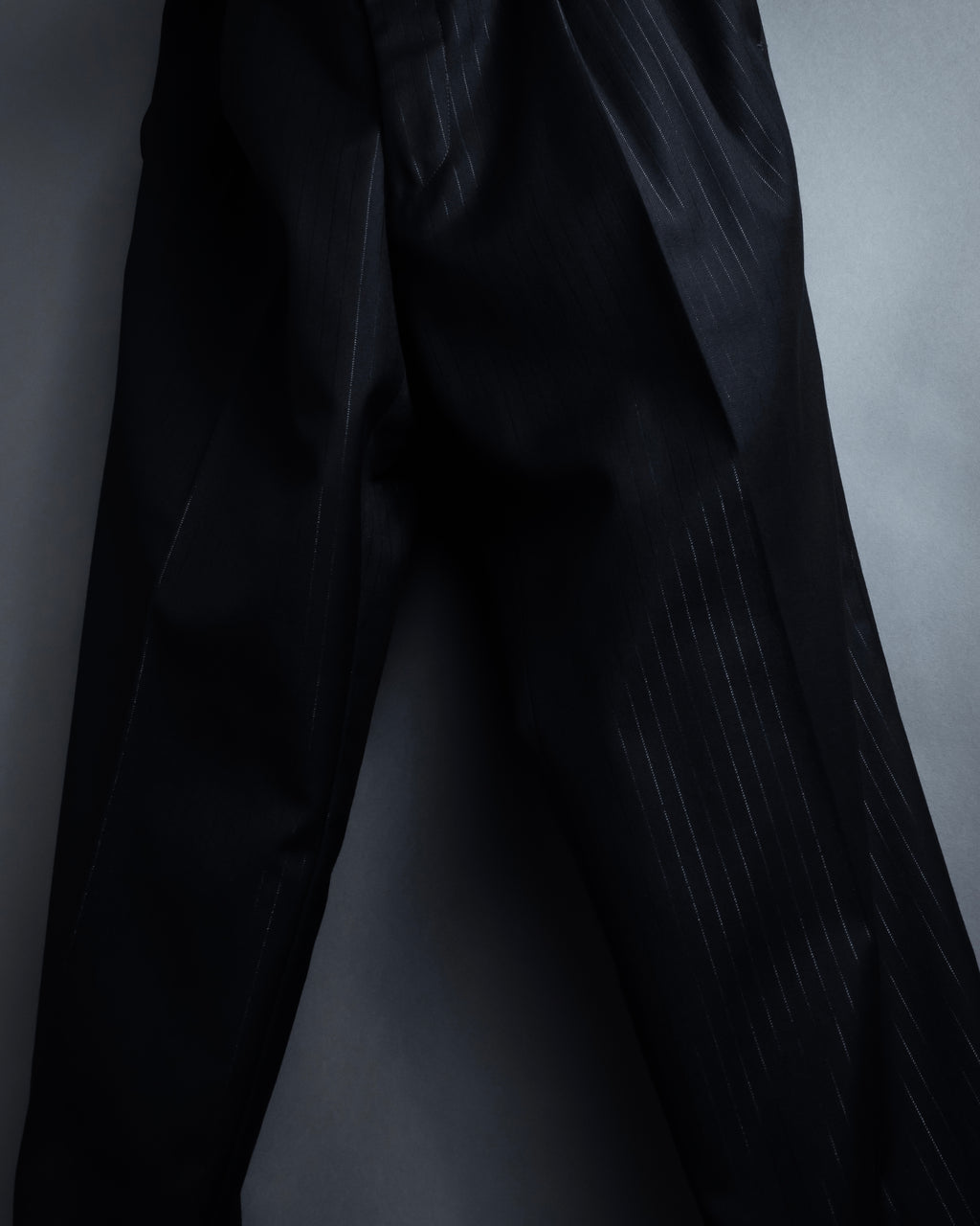 "BALENCIAGA" Chalk stripe pattern long silhouette set up