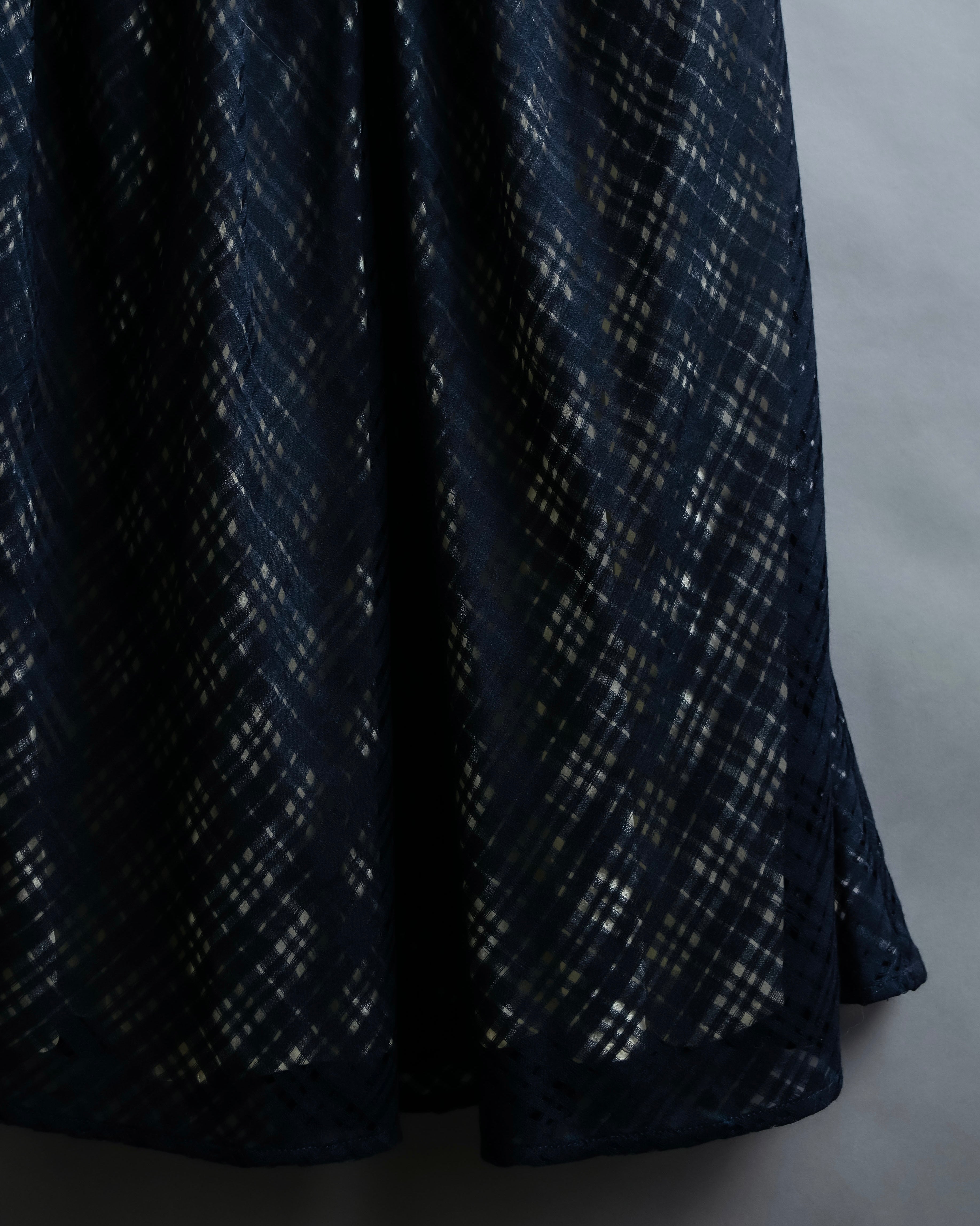 "FENDI" Embroidered check maxi onepiece