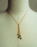 “Christian Dior” 00’s Dior heart charm tassel necklace
