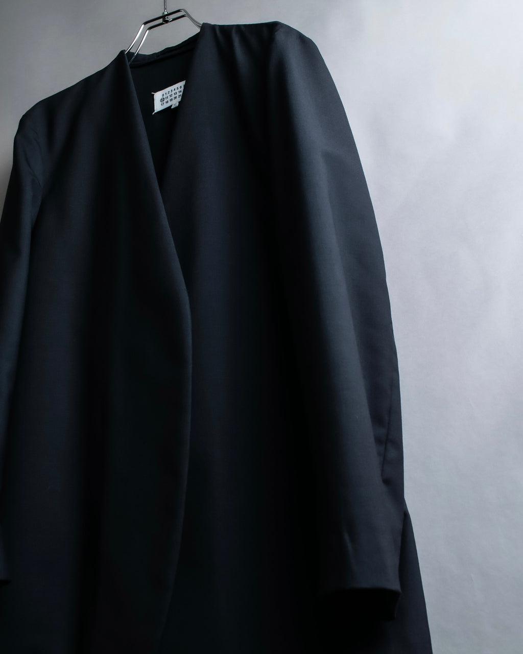 "MAISON MARGIELA" 20AW No-collar design wool tailored jacket