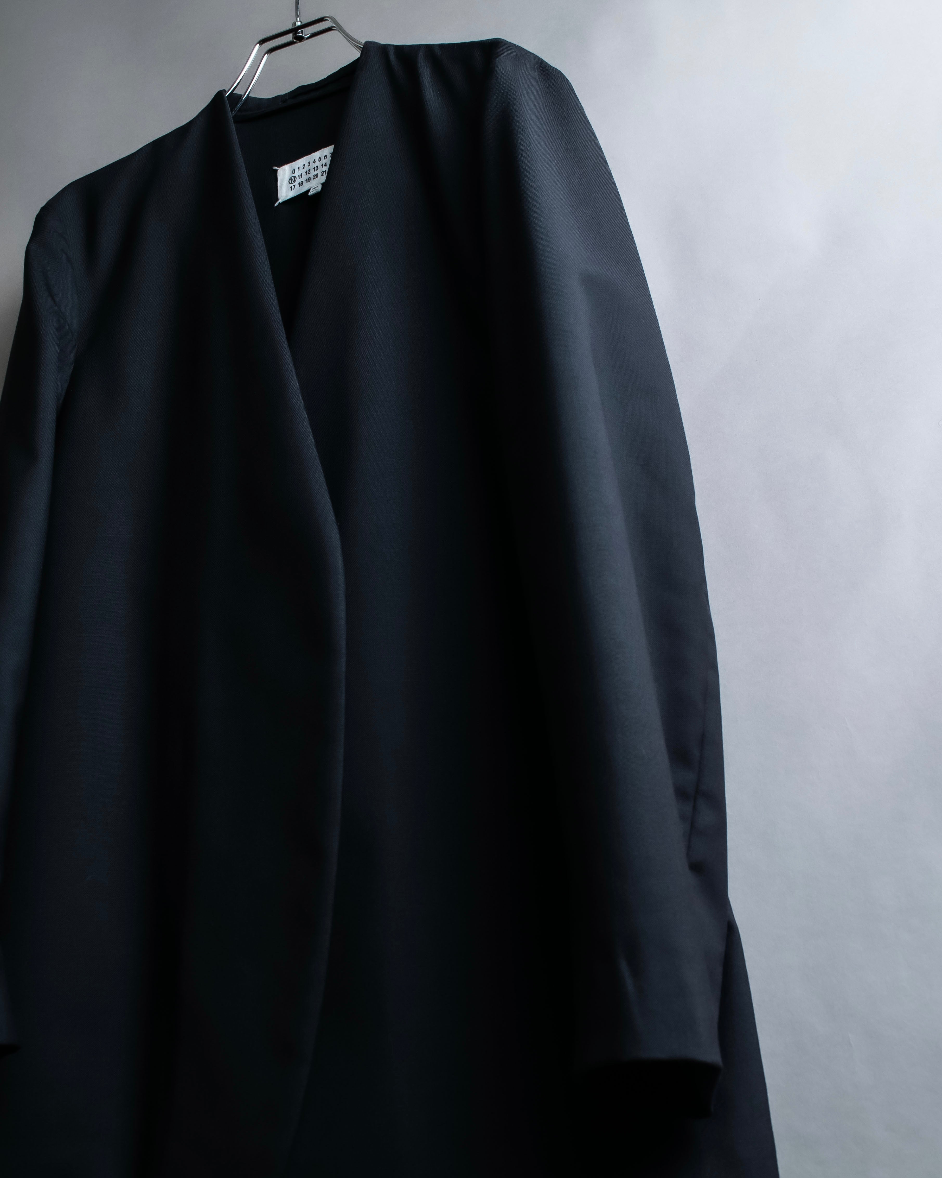 "MAISON MARGIELA" 20AW No-collar design wool tailored jacket