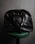 “Yves Saint Laurent rive gauche”
00’s Muse grained leather boston bag