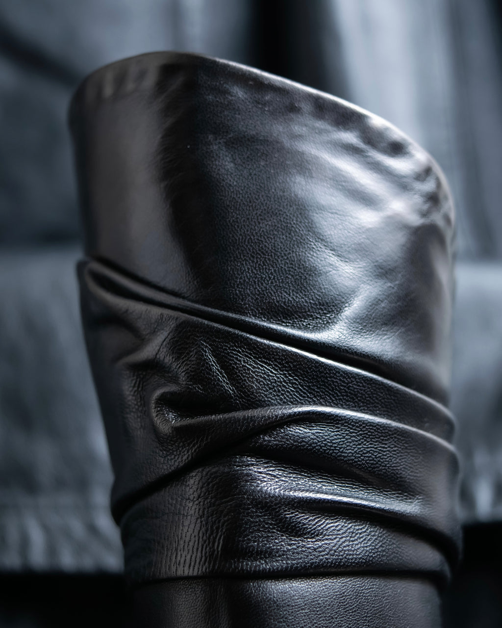 "PRADA" Shirred mode stylelong boots