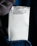 “MM6” front cut designed dennim long pull over