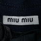 "MIU MIU" Double breasted rounded wool peacoat