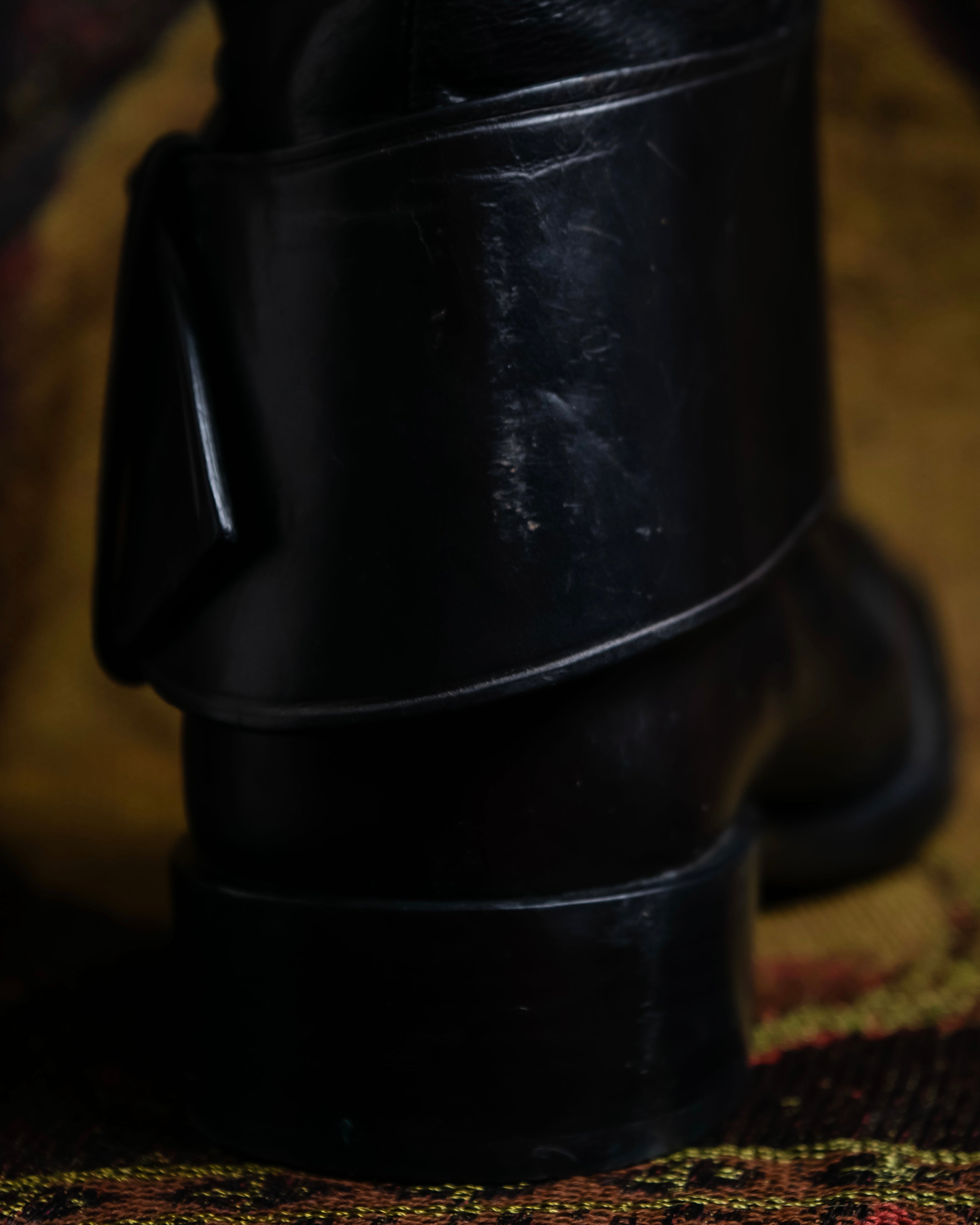 "BOTTEGA VENETA" Belt design square toe knee high long boots