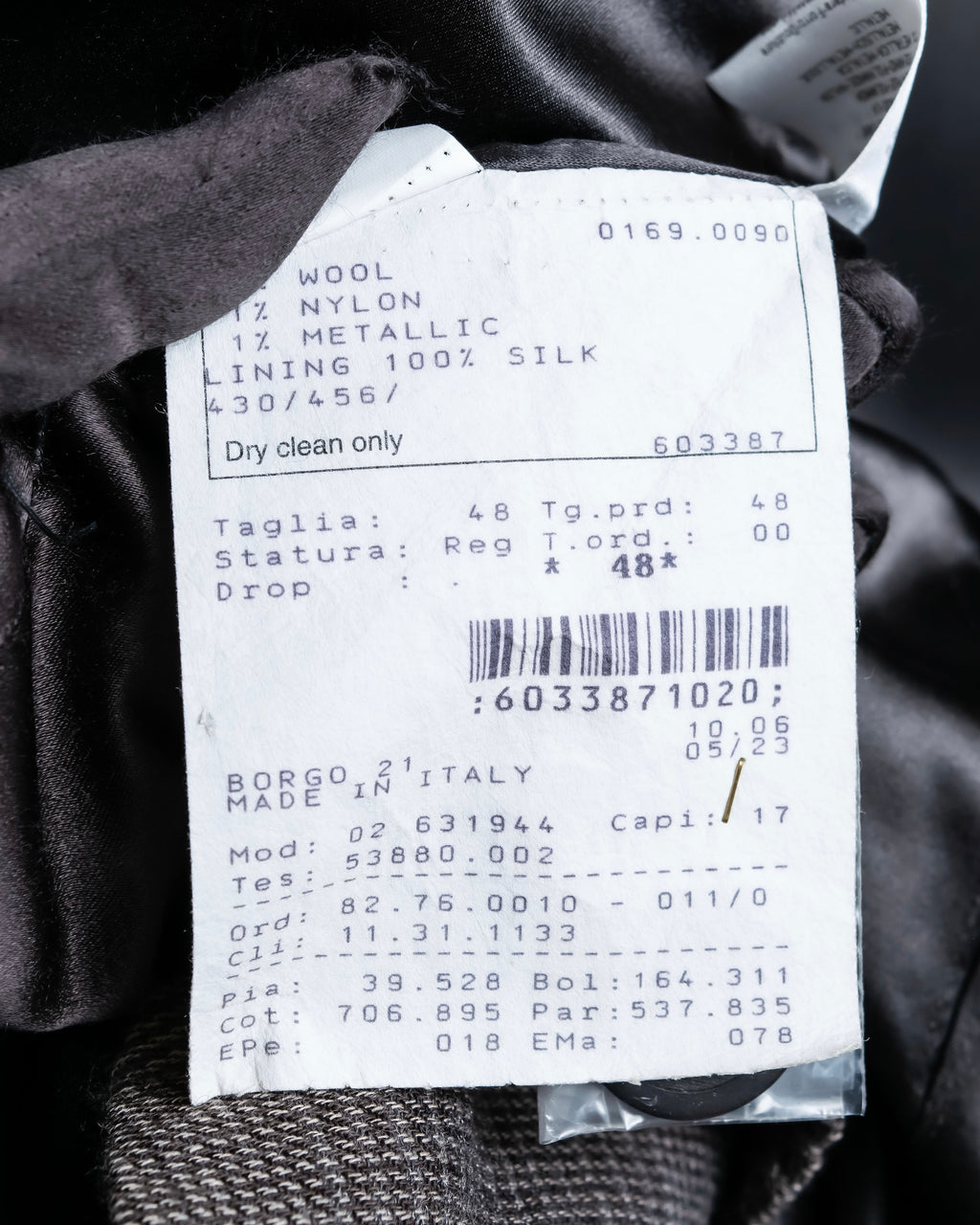 "GIORGIO ARMANI" Drawstring tailored jacket