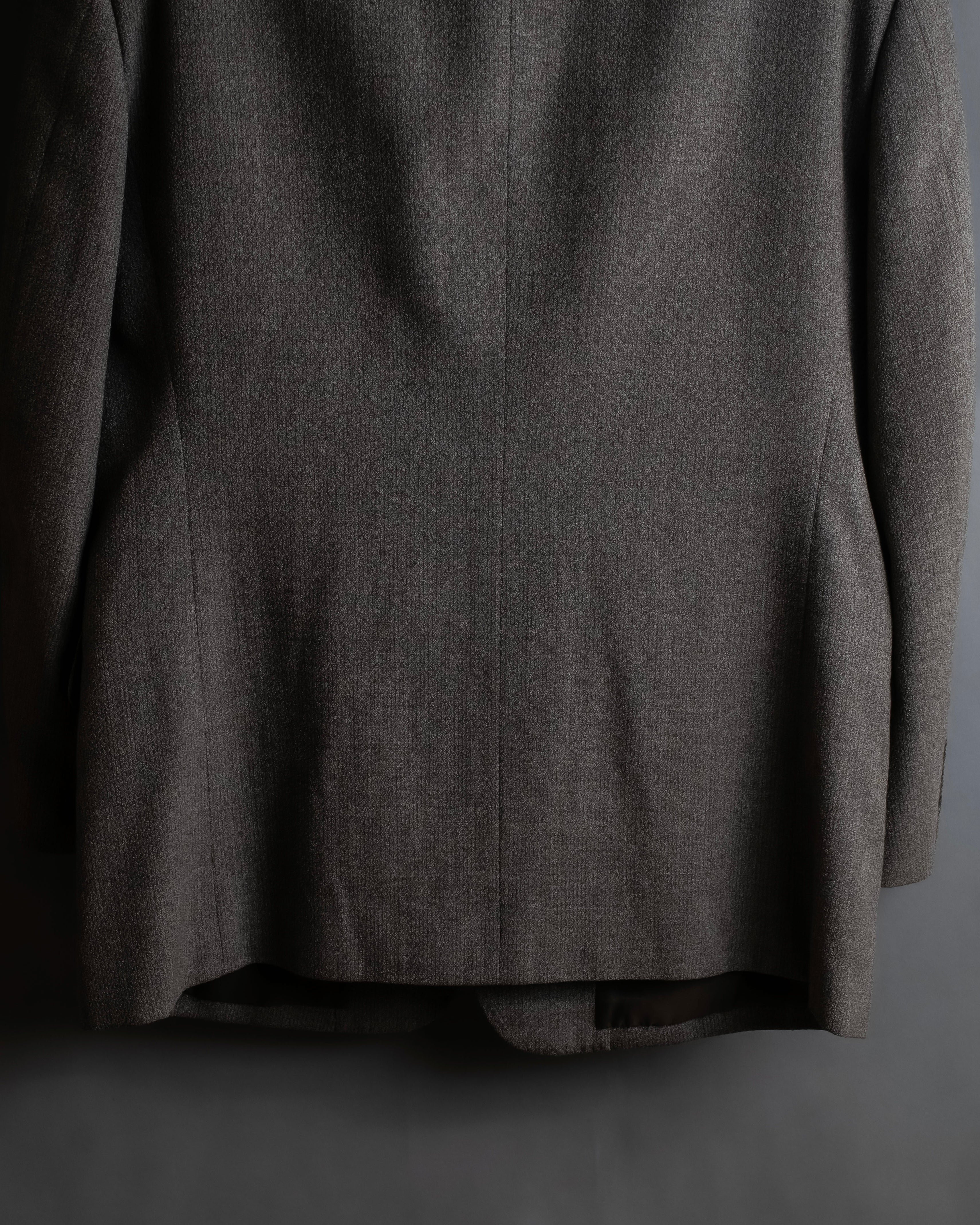 "Vintage heathered wool tailored jacket"