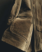 "Burberrys" 80's-90's Relaxed corduroy car coat