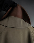 -SPECIAL- "Burberrys" 90's Collar switching two-tone trench coat