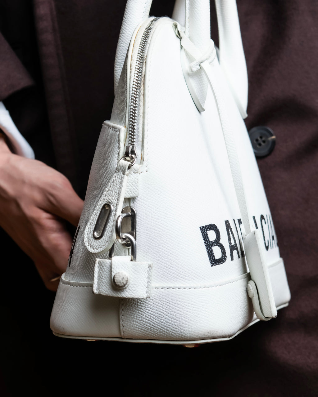 "BALENCIAGA" VILLE TOP HANDLE LEATHER HANDBAG