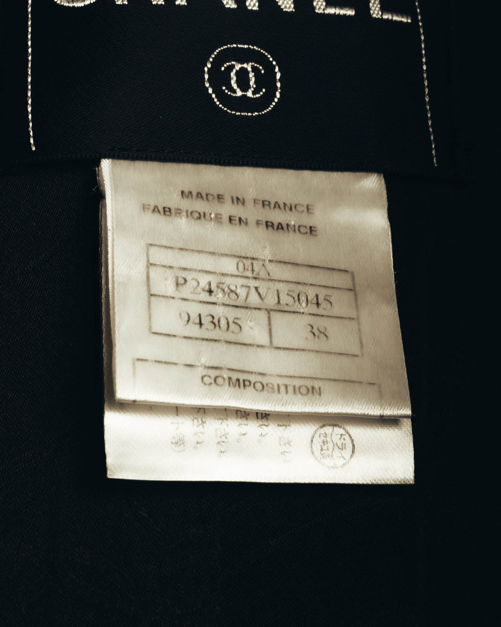 "CHANEL" 04AW Textured wool angora tweed zip jacket