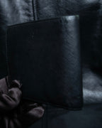 “Prada” Saffiano leather triangle logo wallet