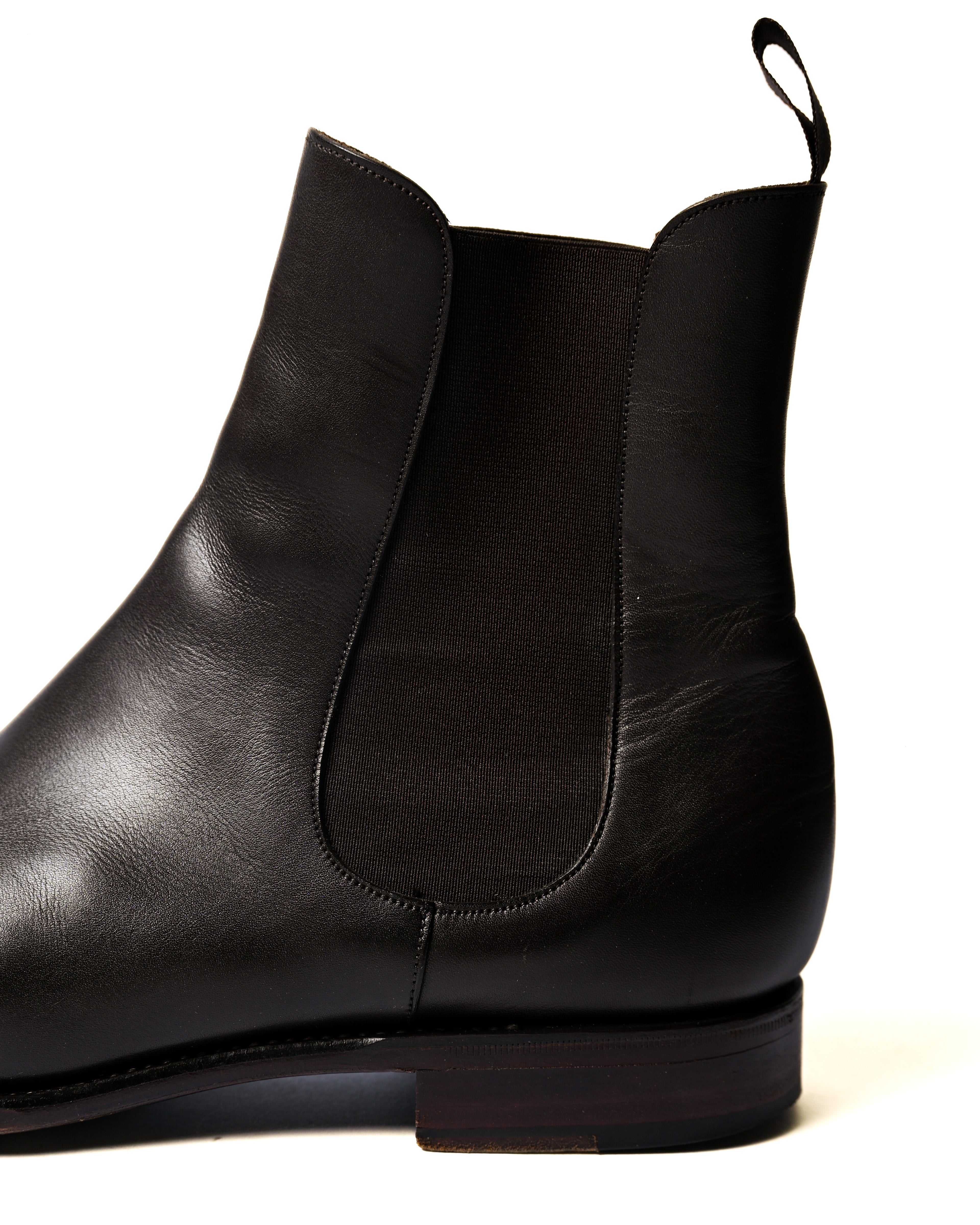 CARMINA Shoemaker/ Beautiful Box-Calf Leather Chelsea Boots Dark Brown