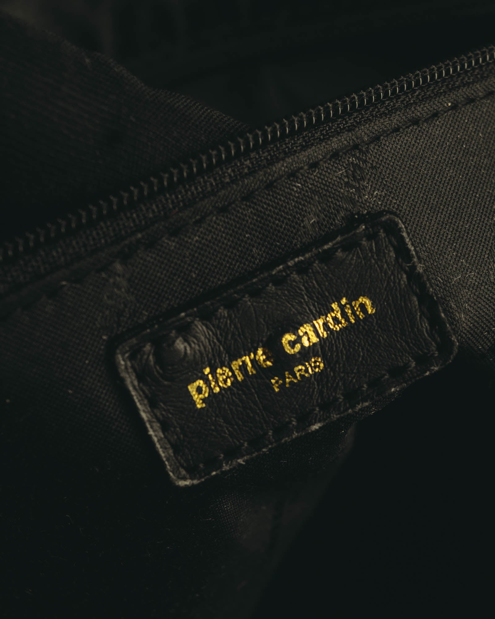 “Pierre Cardin” 80’s-90’s Ostrich leather top handle bag