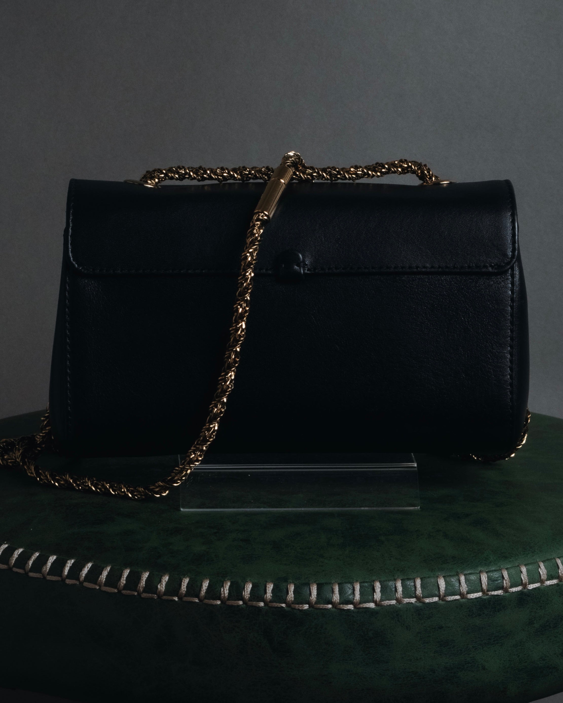 "Chloe" June bow-detail chain shoulder bag